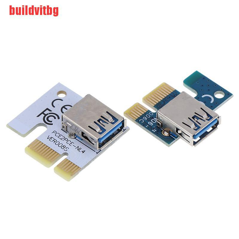 {buildvitbg}USB 3.0 PCI-E 1X to 16X Extension Cable Mining PCI-E Extended Line Card Adapter GVQ