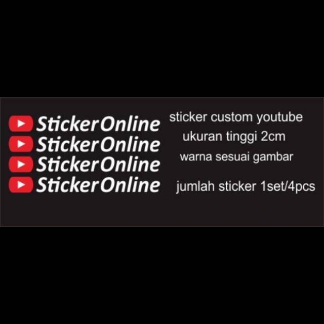 Bộ Sticker Dán Hình Tên Youtube Độc Đáo