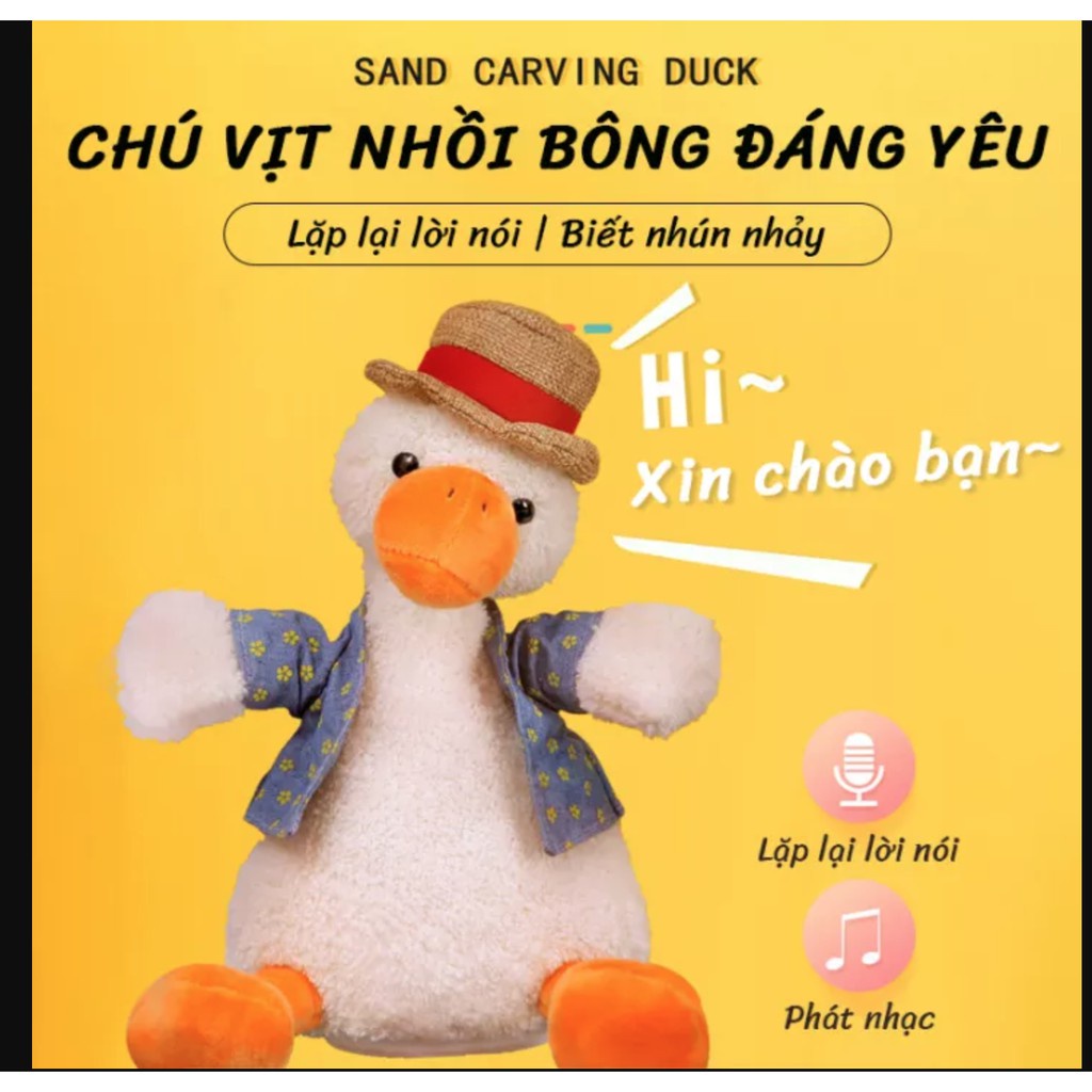 Vịt Biết Nói, Biết Hát, Nhại Tiếng, nhún nhảy, cà khịa, Phát Nhạc TIÊN TIÊN STORE