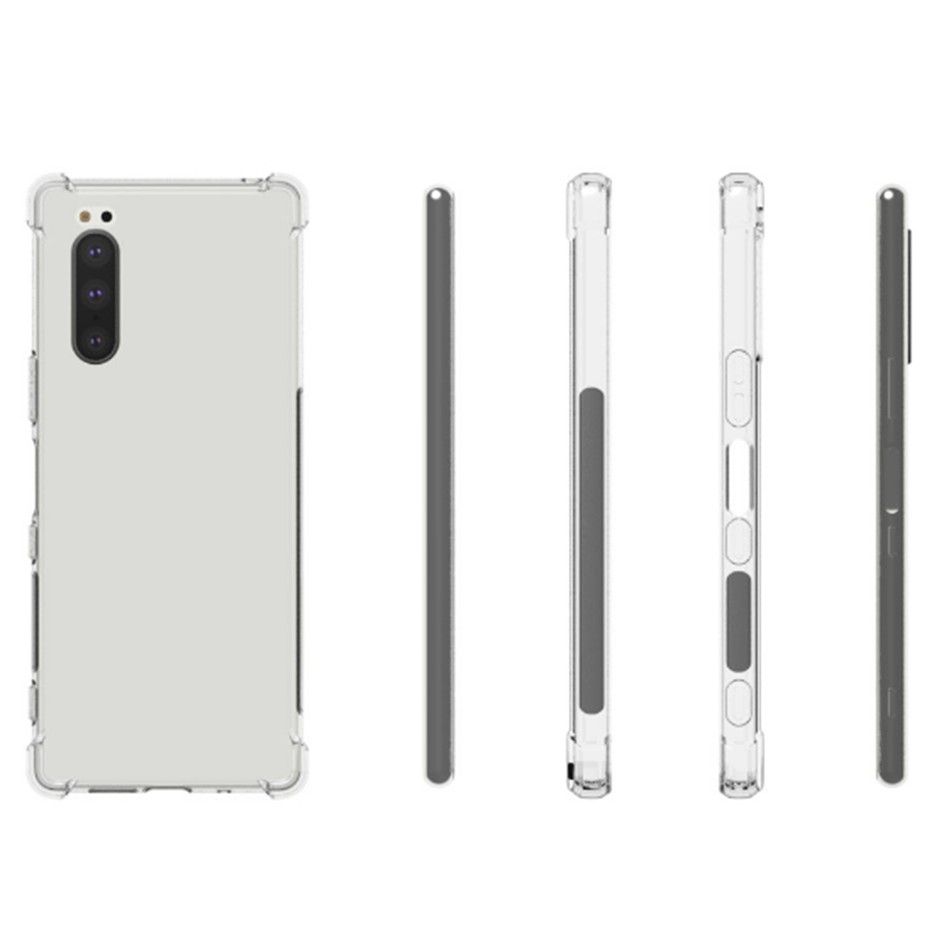 Ốp Lưng Sony Xperia 5 Trong Suốt Chống Sốc 4 Góc - Nhựa Dẻo Phủ NaNo Cao Cấp