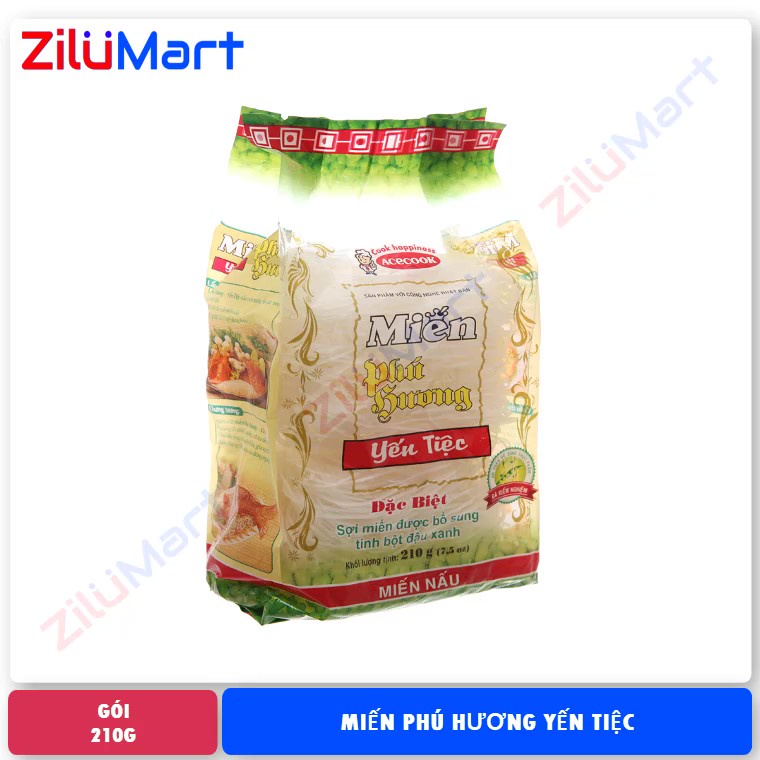 Gói miến đậu xanh Phú Hương loại 210g