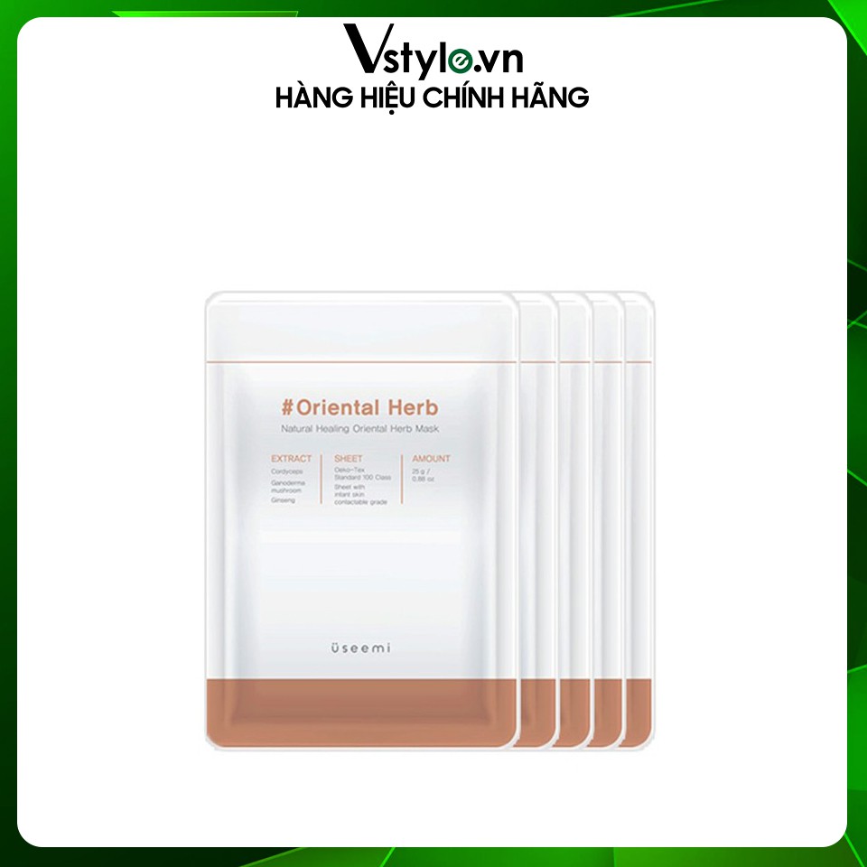 Combo 5 Mặt Nạ Dưỡng Da Useemi Natural Healing Oriental Herb Mask