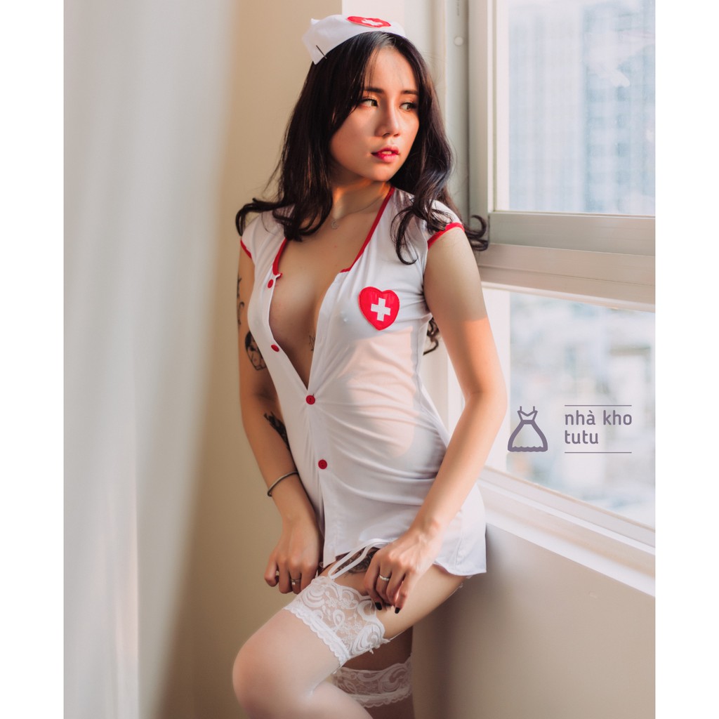 Set đồ ngủ Cosplay Y tá L206 / vớ mua riêng | BigBuy360 - bigbuy360.vn