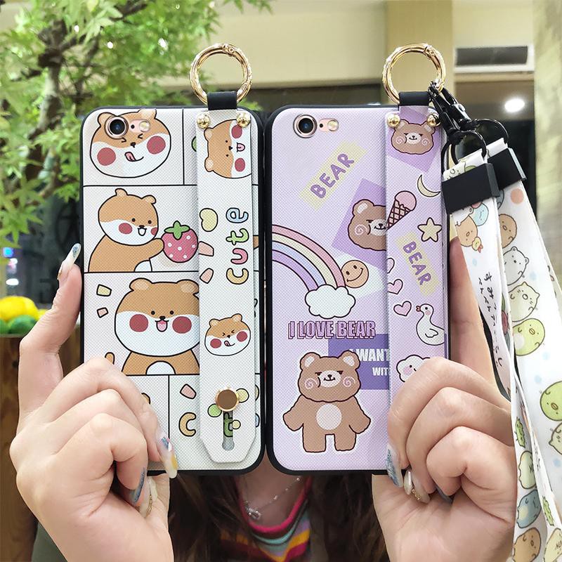 Ốp điện thoại Silicon mềm chống bụi và chống sốc dễ thương cho iPhone 6 Plus/6S Plus