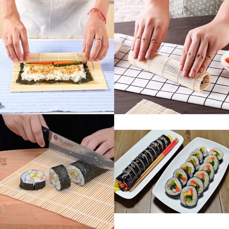 Mành Tre Cuộn Cơm Rong Biển , Kim bắp , Cuốn Sushi