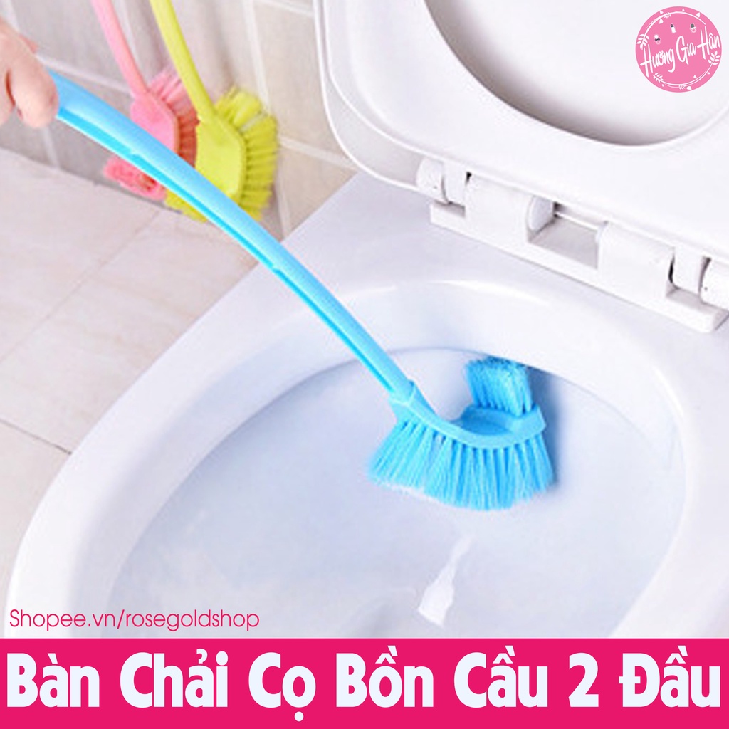 Bàn Chải Cọ Bồn Cầu 2 Đầu Tiện Dụng, Giúp Chị Em Tiết Kiệm Thời Gian Hơn