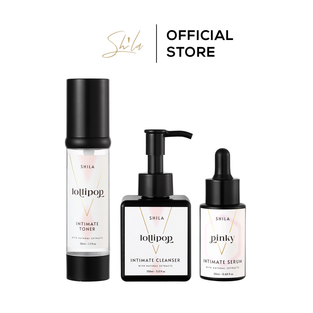 Bộ 3 chăm sóc vùng kín Shila (Shila Intimate Toner, Shila Intimate Cleanser, Shila Serum Glowy)