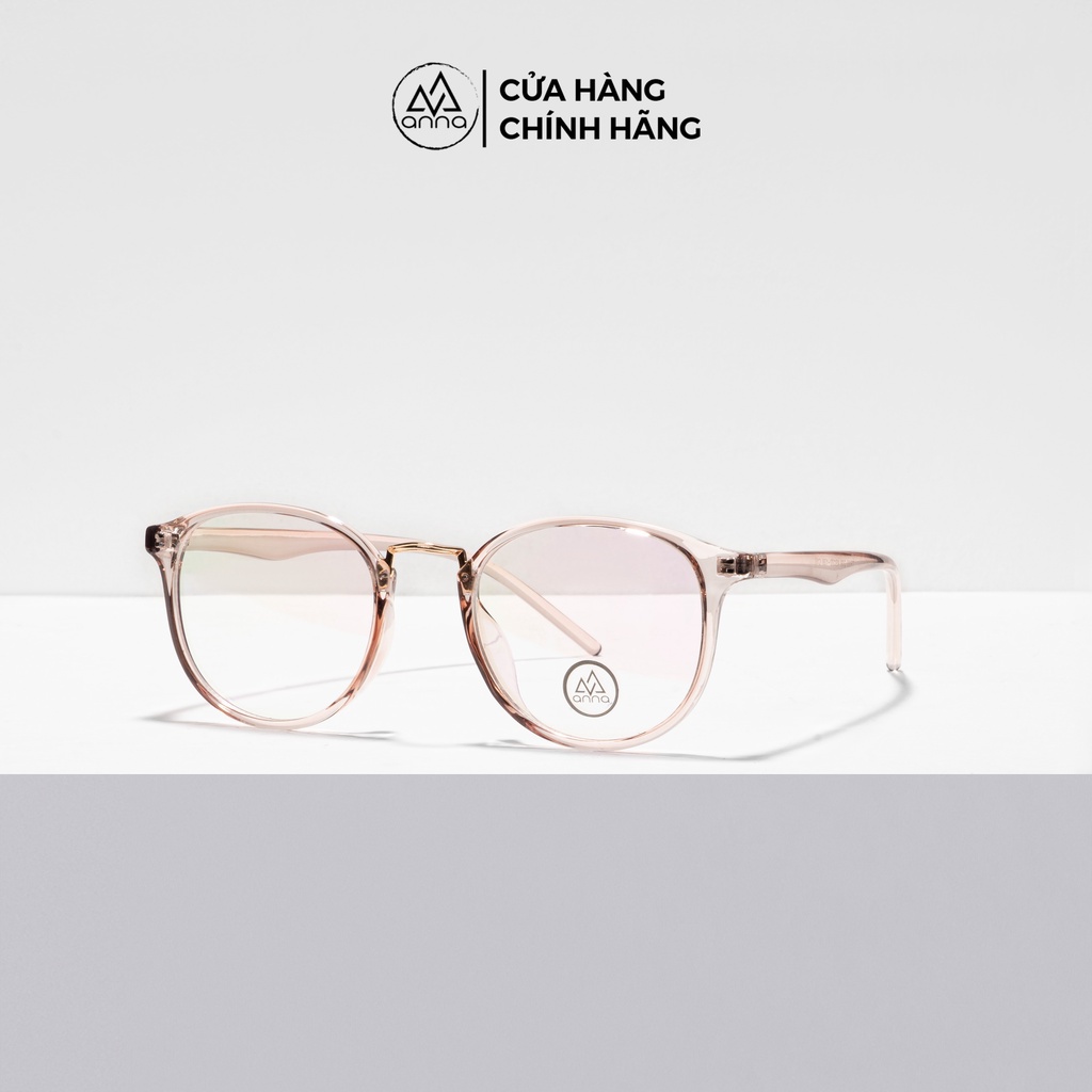 Gọng kính mắt thời trang ANNA dáng tròn gọng nhựa dẻo 170HQ003