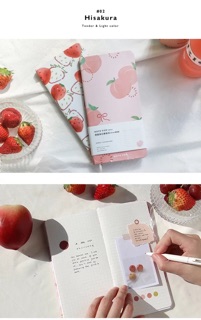 Sổ Take notes bìa hoa trang trí