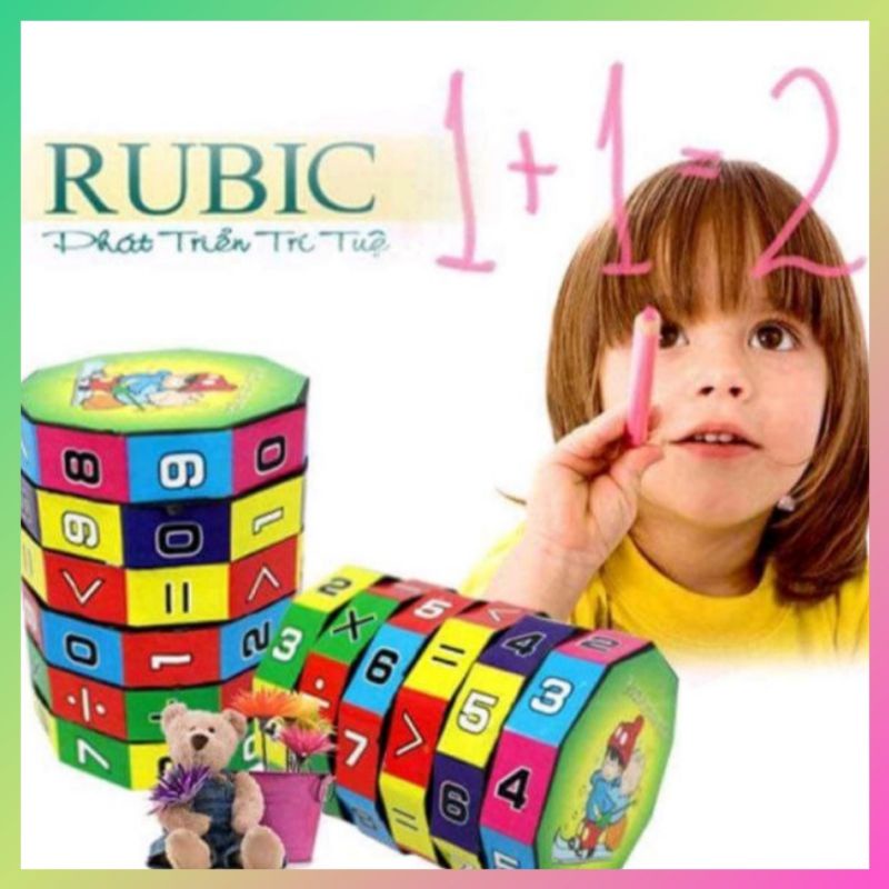 Rubic toán hoc đồ chơi trí tuệ cho bé,6 tầng xoay 360độ, bé chơi thông minh