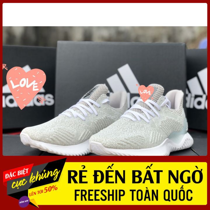 Giày thể thao adidas alphabounce xanh cốm nhạt 💥 FREESHIP 💥 full size, mẫu hot ưu thích của các chàng trai và cô gái