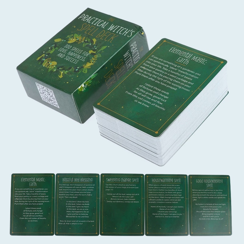 Practical Witch's Spell Deck Oracle Bộ Thẻ Trò Chơi Boardgame Witch's Spell Độc Đáo Thú Vị