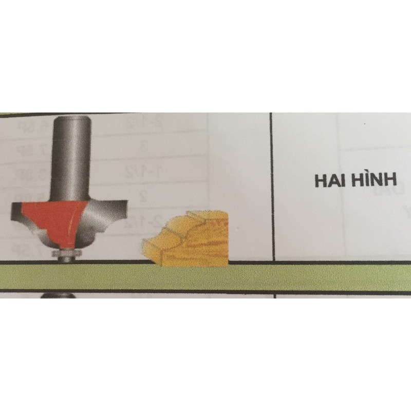 MŨI PHAY GỖ 1 KẺ CHỈ 10MM hàng tốt chất lượng cao