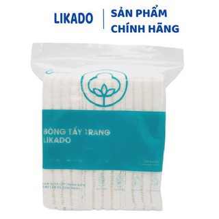 [LIKADO] Bông tẩy trang Likado 3 lớp 2 mặt chất liệu Cotton túi 222 miếng( 1 túi)