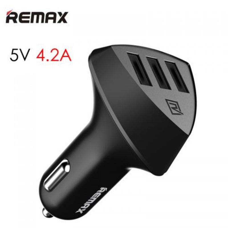 Củ/Tẩu sạc trên ô tô chính hãng Remax Aliens 3 cổng USB