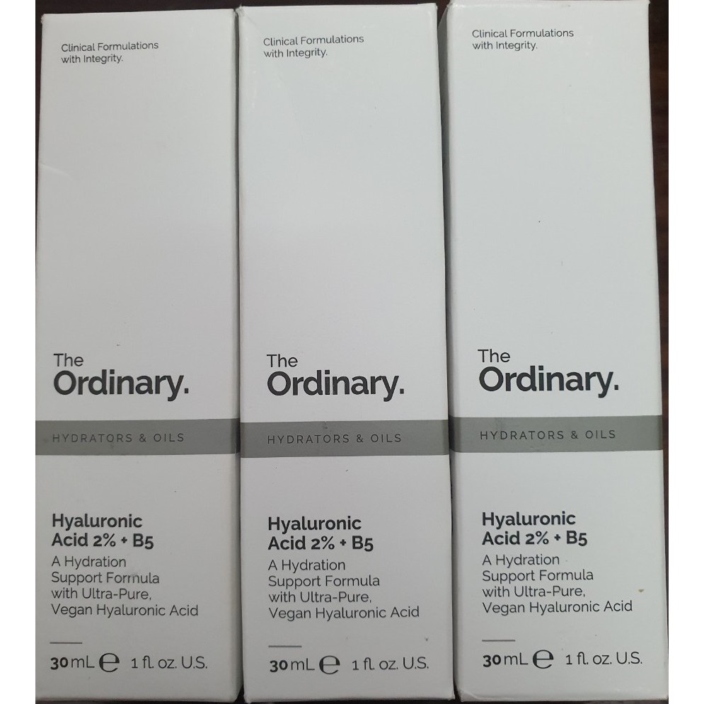 Tinh chất cấp ẩm và phục hồi da serum The Ordinary Hyaluronic Acid 2% và B5