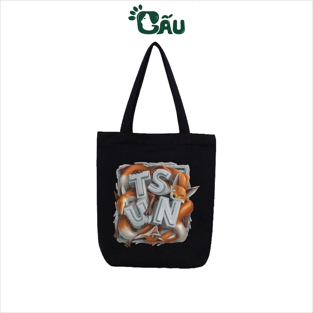 Túi tote Gấu194 vải bố canvas cao cấp mềm mịn - TSUN