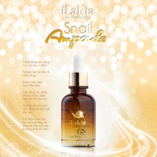 [Hàng Mới Về] Tinh Chất Ốc Sên ILAKIA (Snail Ampoule ILAKIA)