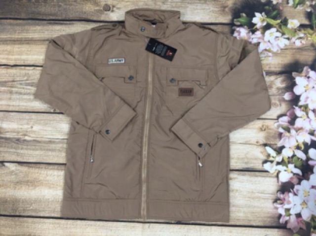 Áo khoác kaki dù nam trung niên dưới 85kg