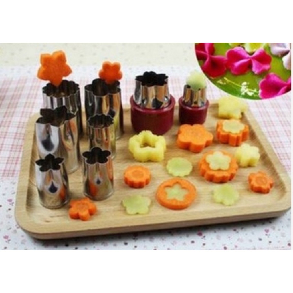 Bộ dụng cụ cắt tỉa rau củ quả inox( 8 MÓN loại mới)