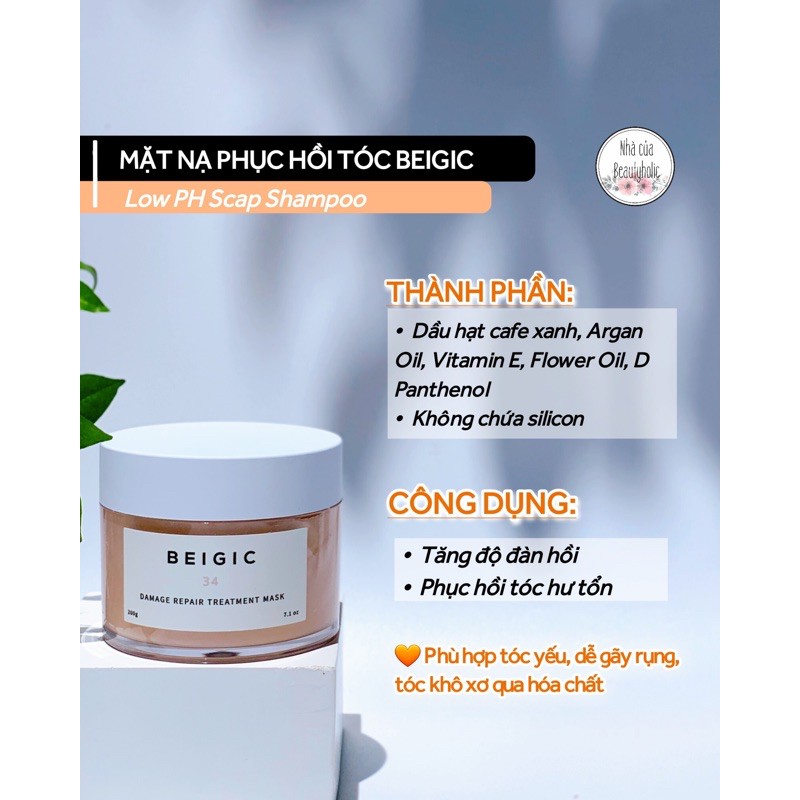 Mặt nạ tóc BEIGIC DAMAGE REPAIR TREATMENT MASK