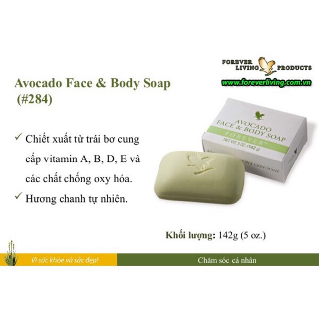 Xà phòng tắm và rửa mặt Avocado Face and Body Soap