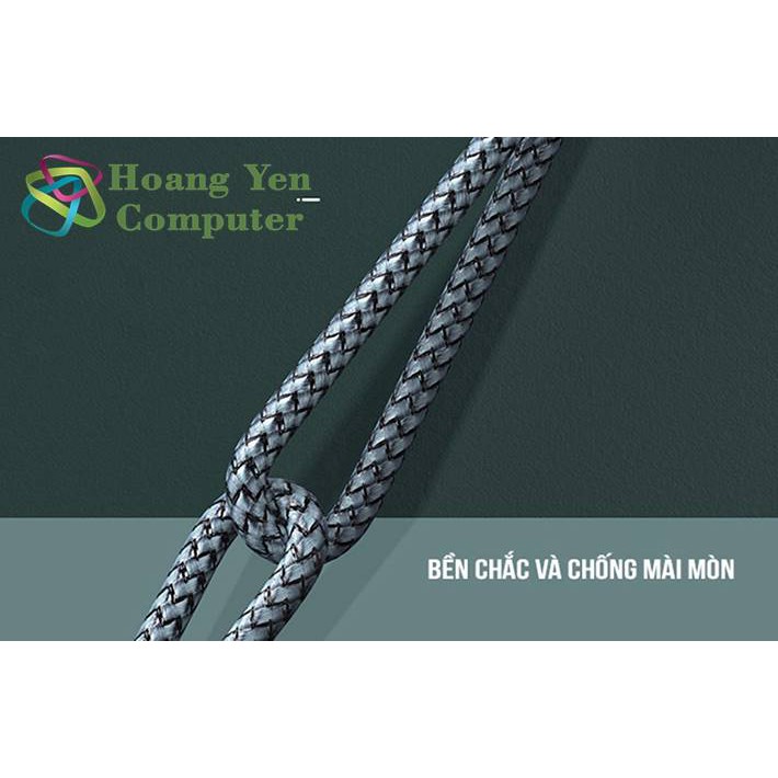 Cáp Sạc Nhanh Type C to Type C Remax RC-010 Dây Dù 1M - BH 6 Tháng - Hoàng Yến Computer