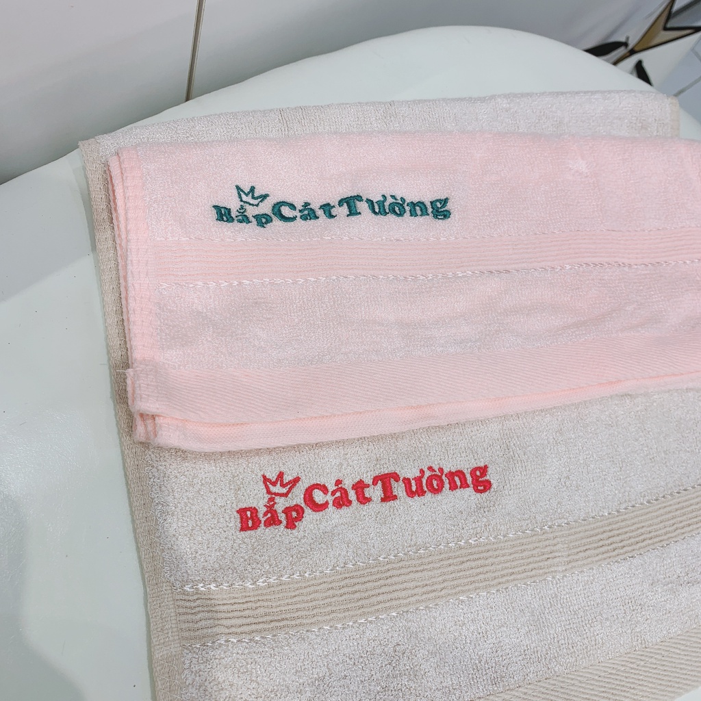 Khăn thêu tên theo yêu cầu xinh xắn cho bé đi học kích thước 48x30cm!!!