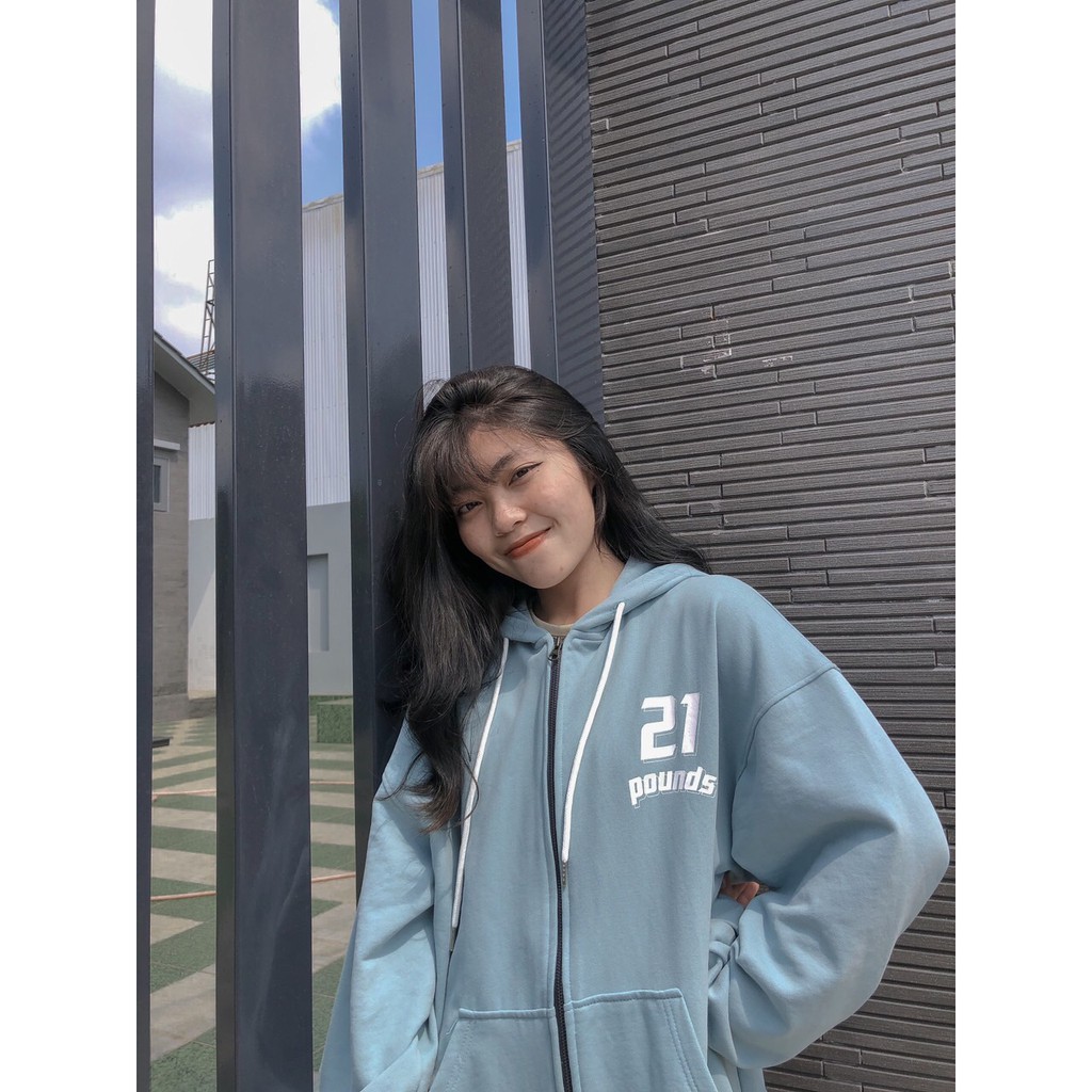 Áo Hoodie zip nỉ 21pounds
