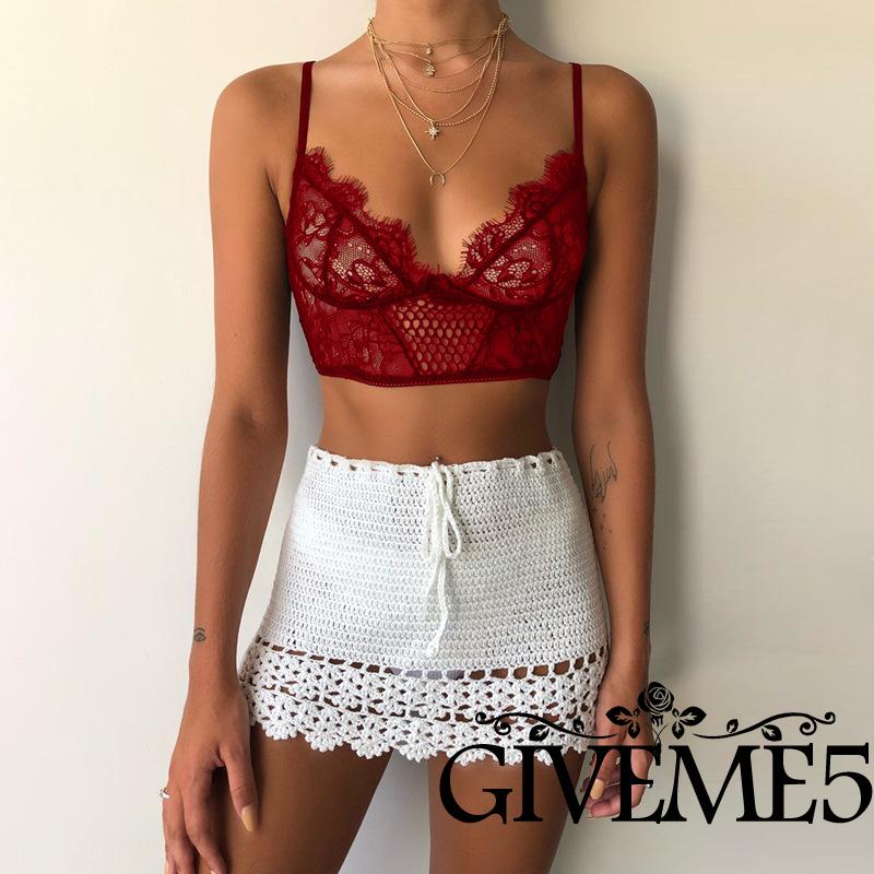 Áo Lót Ren Cổ Chữ V Gợi Cảm Cho Nữ