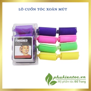 [ Hộp 8 cái ] Lô ống cuốn tóc mút