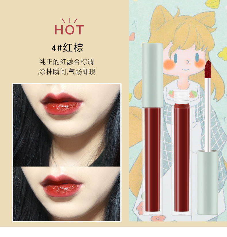 [Hàng mới về] Bộ Son Kem Lì Vongee Mịn Mượt Như Nhung Làm Trắng Môi | BigBuy360 - bigbuy360.vn