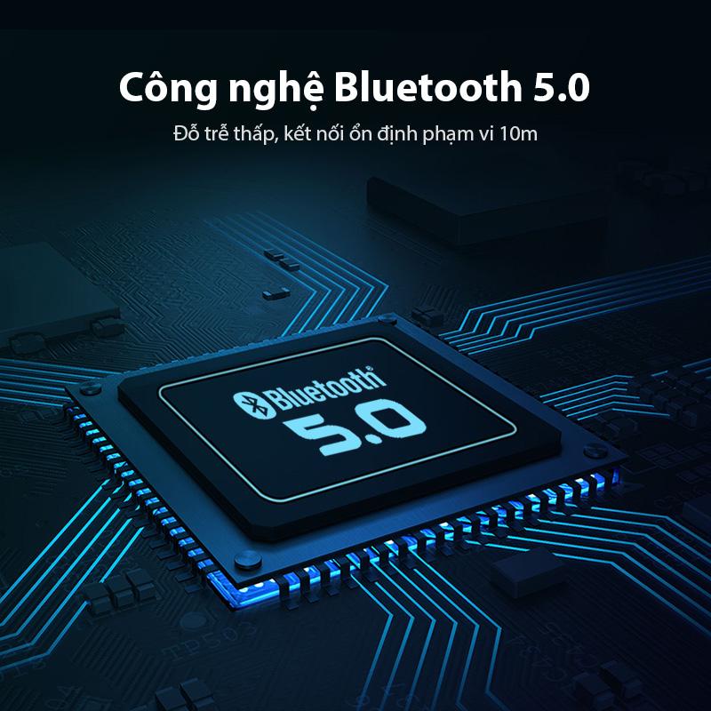 Loa Bluetooth mini 5.0 ACOME A8 5W chống nước chuẩn IPX7 hỗ trợ thẻ nhớ SD cổng AUX True wireless stereo - Chính hãng