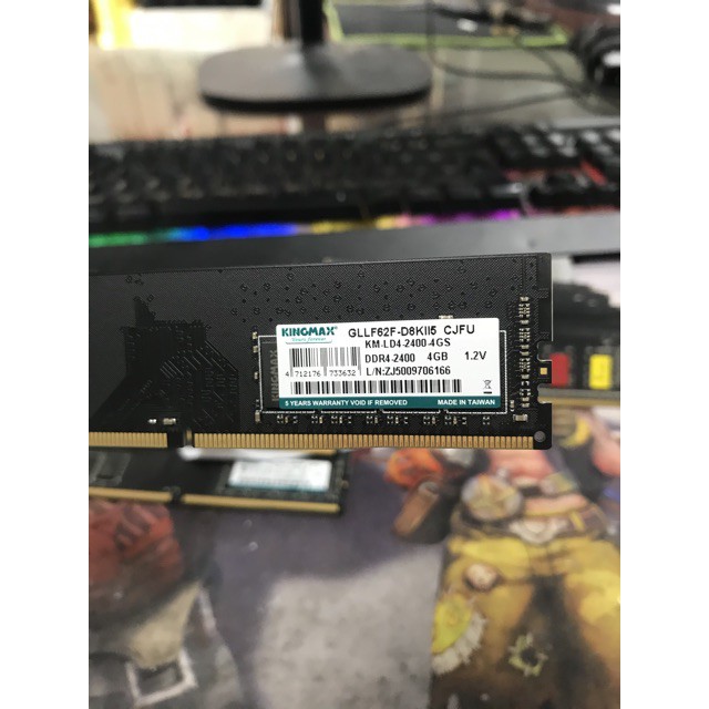 Ram Pc Ddr4 4gb bus 2400 hãng Kingmax, V-color chính hãng