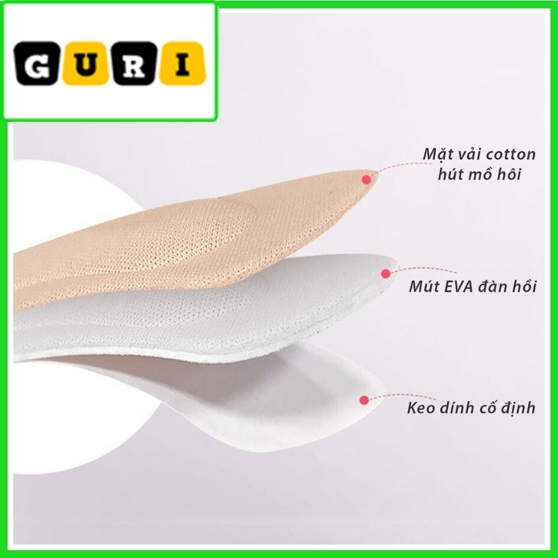 Lót giày cao gót nữ êm chân 4D chống trầy xước, chống trượt, khử mùi hiệu quả | Phụ kiện giày nữ Guri LG02