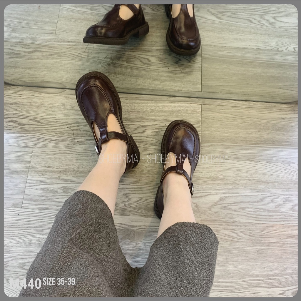 Giày búp bê nữ lolita cá tính 2 màu M440 SHOEBYMAI