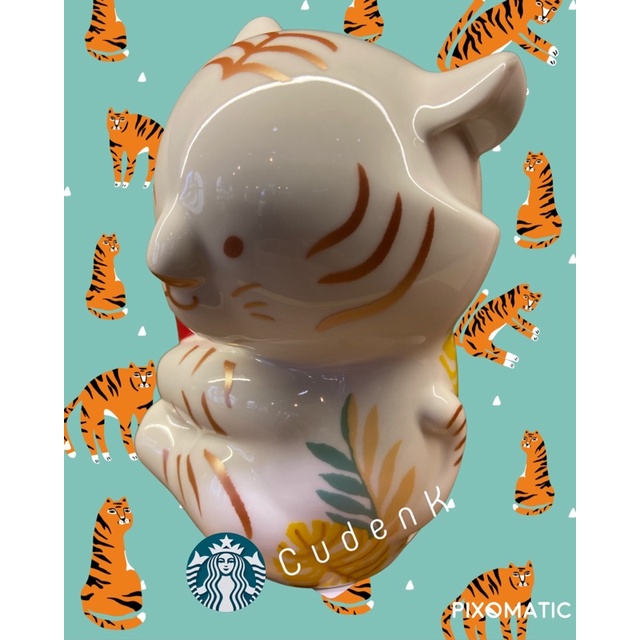 Ống Heo Đất Hình Cọp Starbucks - Ly Bình Starbucks
