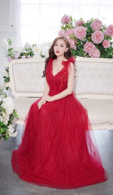 Đầm maxi mặc đi biển TRIPBLE T DRESS trễ vai voan hoa -Free size dưới 54kg -MS98HD
