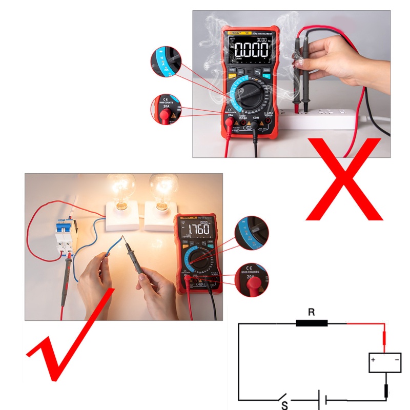 Đồng Hồ Vạn Năng Kỹ Thuật Số 750 / 1000V Cho Gia Đình