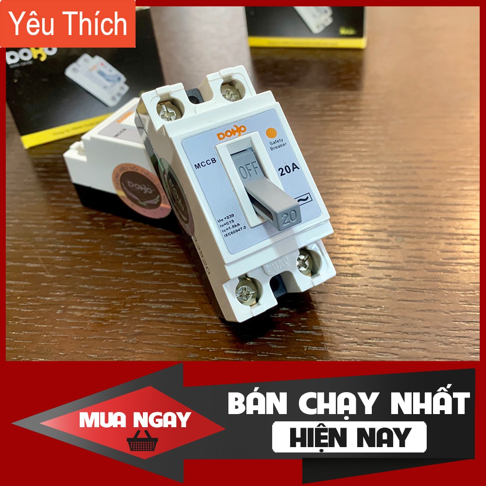 [HÀNG CHÍNH HÃNG] CB cóc - Cầu Dao Tự Động Loại Tốt - Aptomat tự động DOBO Hàn Quốc siêu nhạy