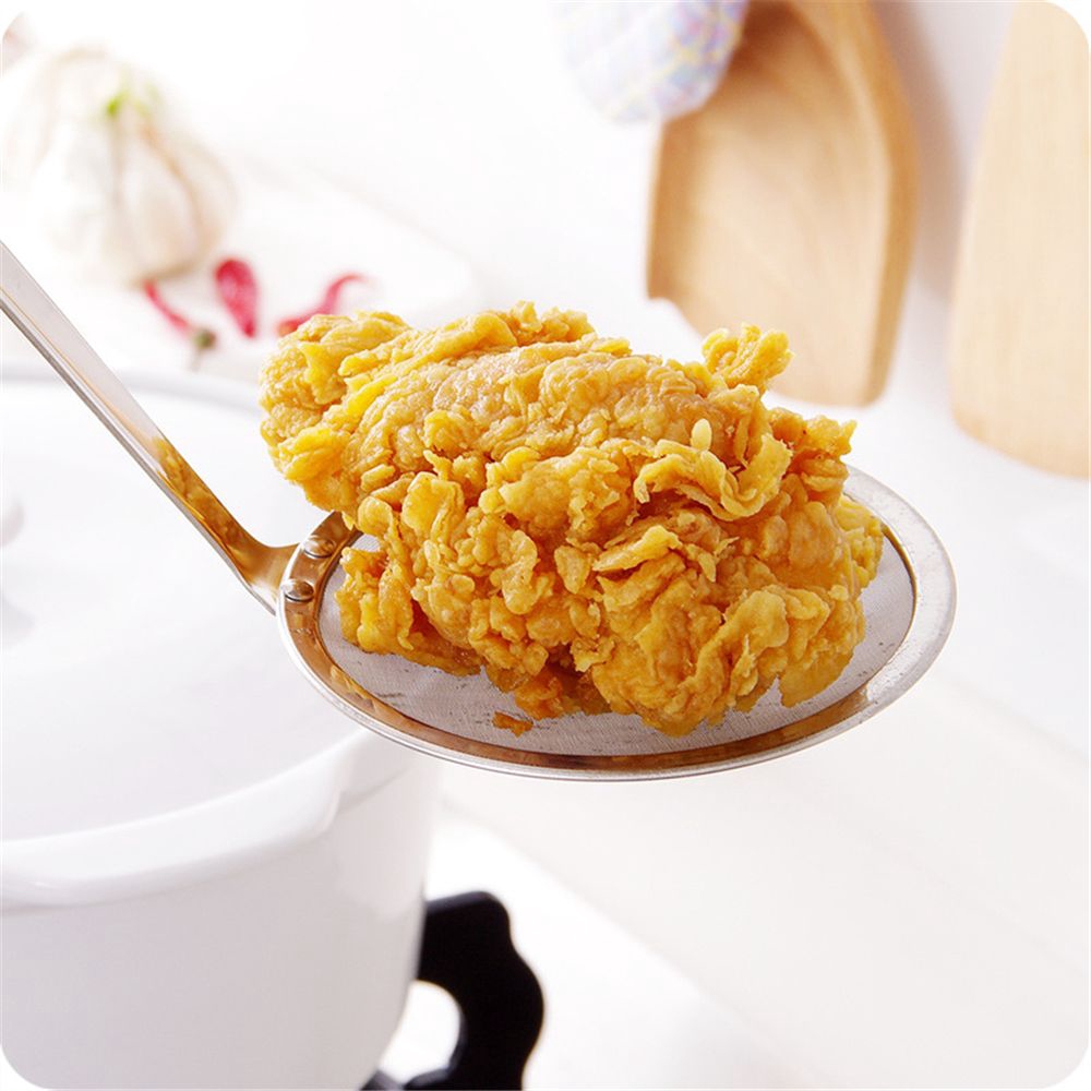 Vá vớt thực phẩm cán dài tiện lợi