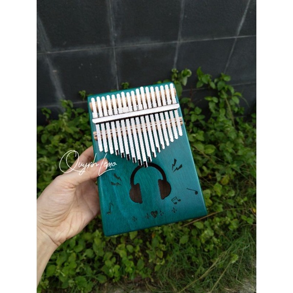 Đàn Kalimba 17 phím hộp cộng hưởng hình headphone - Đầy đủ phụ kiện