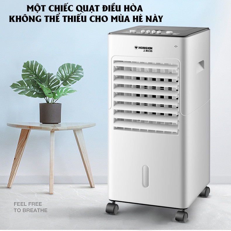 QUẠT ĐIỀU HÒA HƠI NƯỚC RH528 5L CAO CẤP- Thanh lọc không khí, giải cứu mùa hè - Tặng thêm 4 viên đá khô !