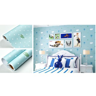 DECAL 1M Giấy dán tường KHỔ 45CM có sẵn keo - NHIỀU MẪU THIẾU NHI QQR022