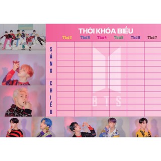Thời khóa biểu BTS BT21 BlackPink
