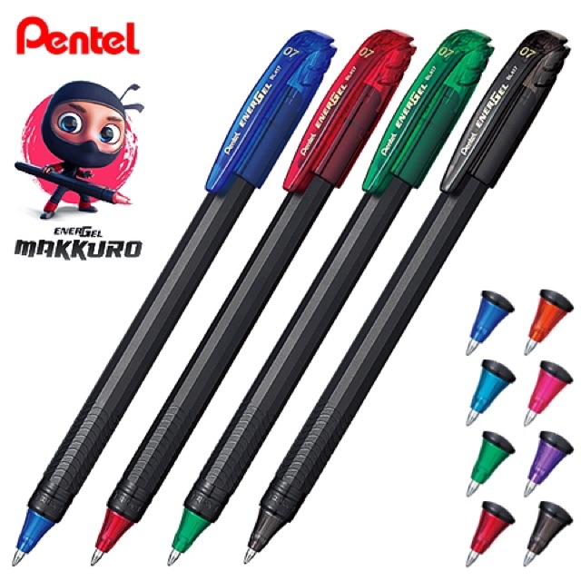 Bút Ký Pentel mực gel xanh nét 0.7mm