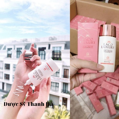 [Mã SRJULY1619 giảm 15K đơn 50K] Kem chống nắng kép dưỡng da trắng da LACO luxury sun cream 50ml | BigBuy360 - bigbuy360.vn