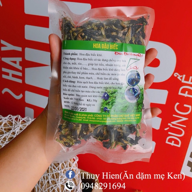 Hoa đậu biếc khô