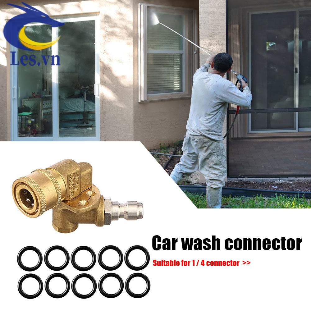 1/4 Đầu Nối 180 Độ + 10 Vòng Tròn Cho Máy Phun Rửa Áp Lực