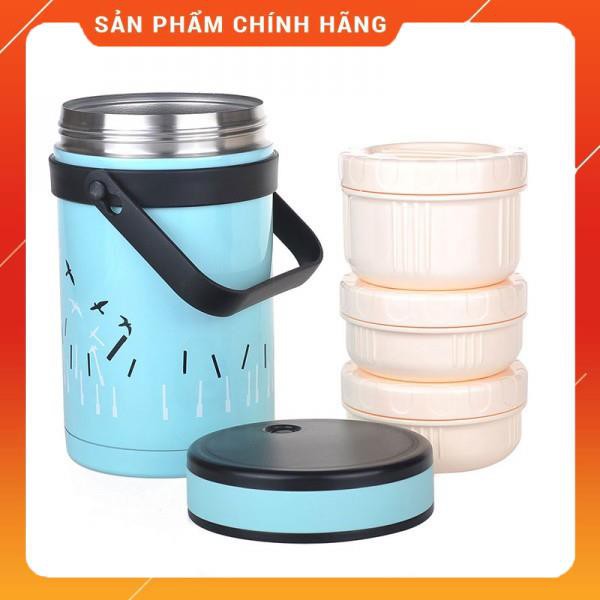 Hộp cơm đựng thức ăn Elmich 1,5L 7284 ( Thiết kế 3 ngăn) - Nhập khẩu Séc 100%